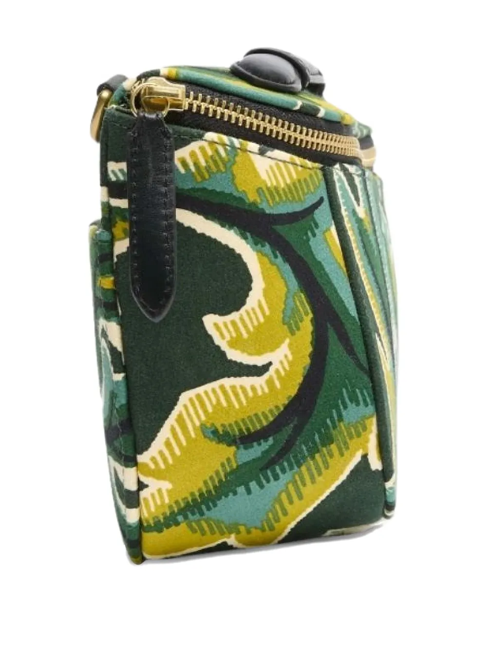 Inoui Editions Gabriel schoudertas met bloemen Groen