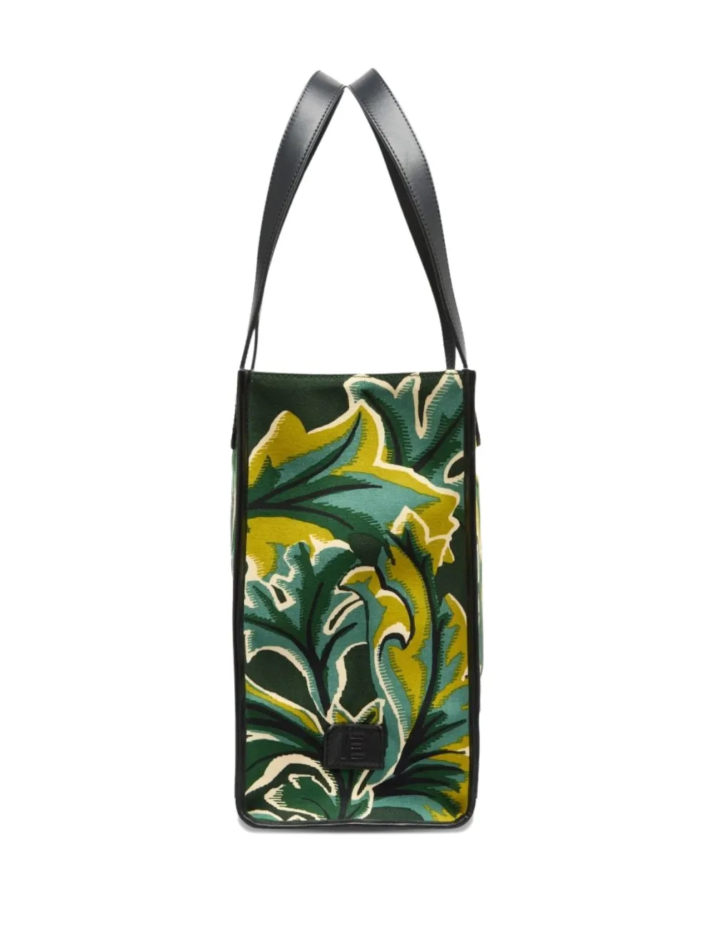Inoui Editions Leaf-print Tote Bag In Green