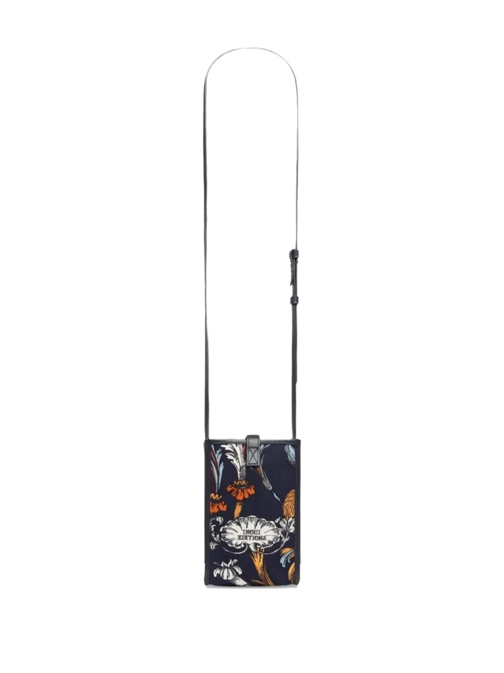 Inoui Editions Floral-print Cross Body Bag In Blue