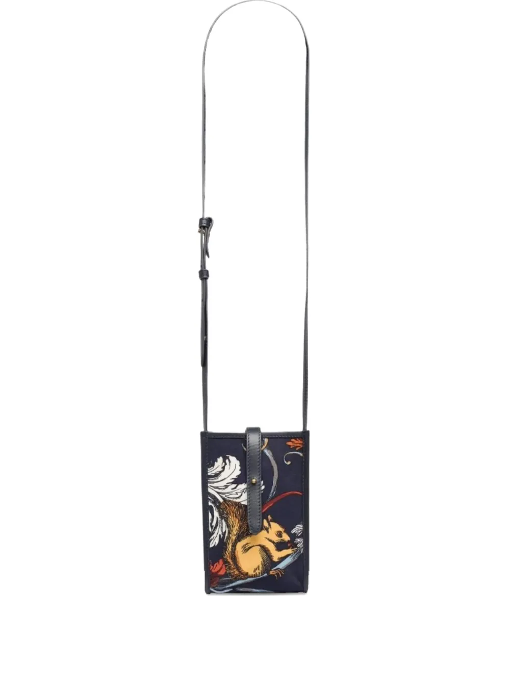 Inoui Editions Floral-print Cross Body Bag In Blue