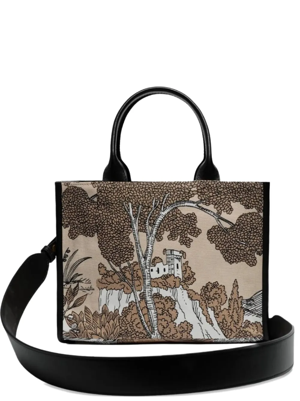 Inoui Editions Printed Tote Bag In Brown