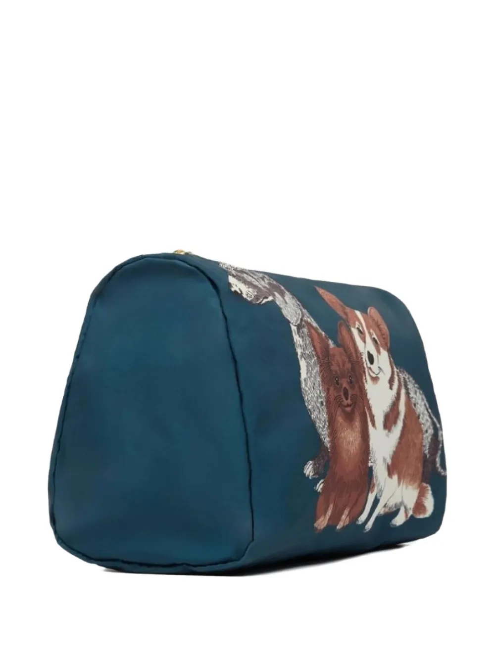 Inoui Editions Dog-print Clutch Bag In Blue