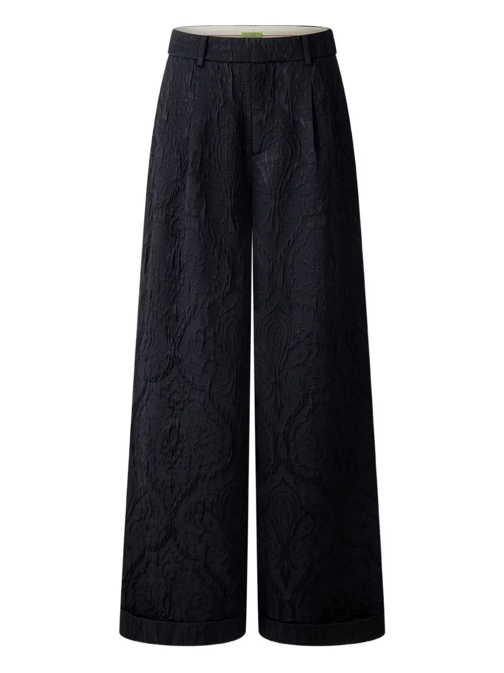 Shanghai Tang jacquard tang trousers | Black | Image 1