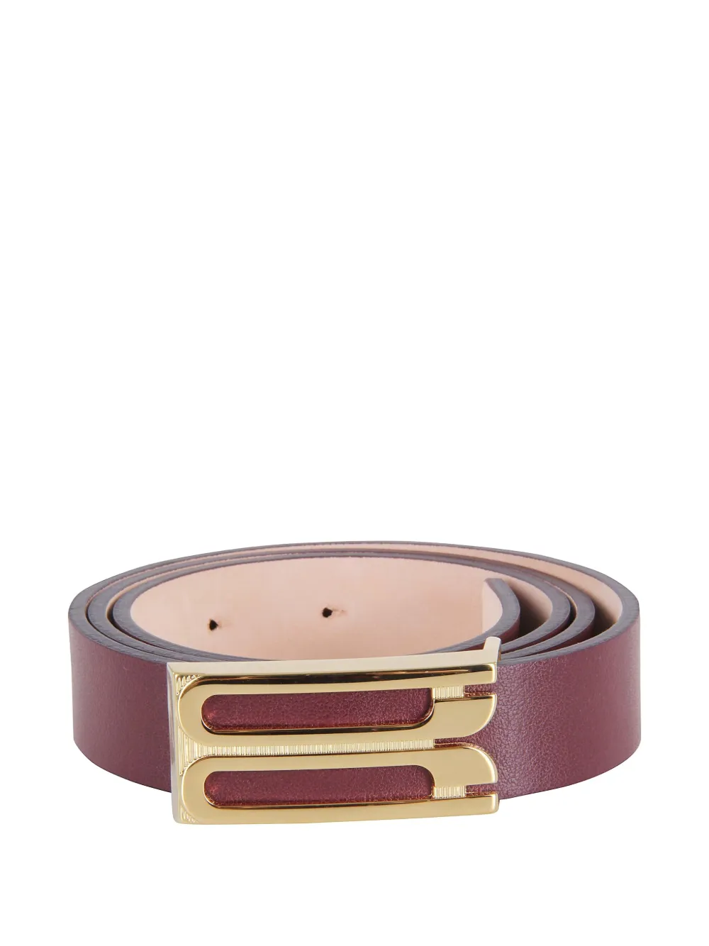 Victoria Beckham Jumbo Dorian buckle belt - Rood
