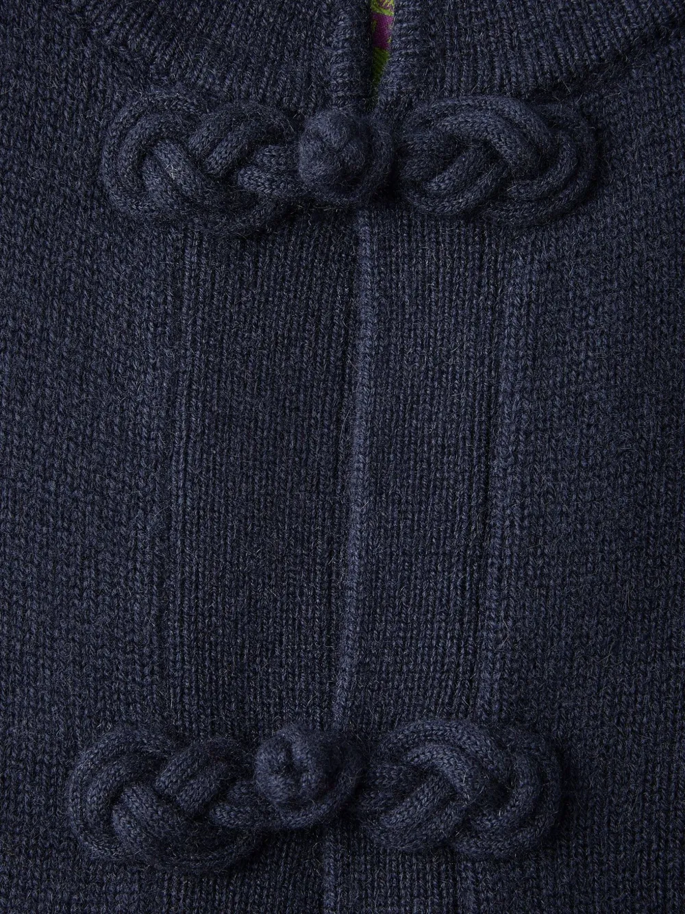  Shanghai Tang Knot Button Tang Cardigan - Blue 