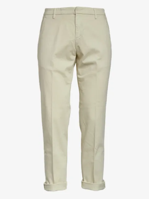 DONDUP pantalon chino Goubert à ourlet retroussé