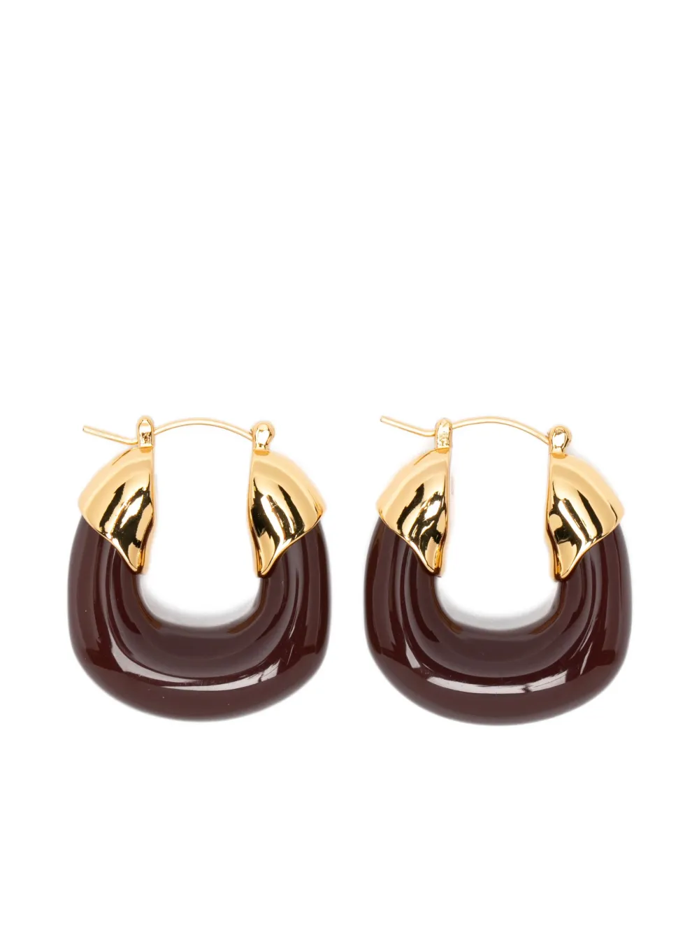 Lizzie Fortunato mini organic hoops earrings - Gold