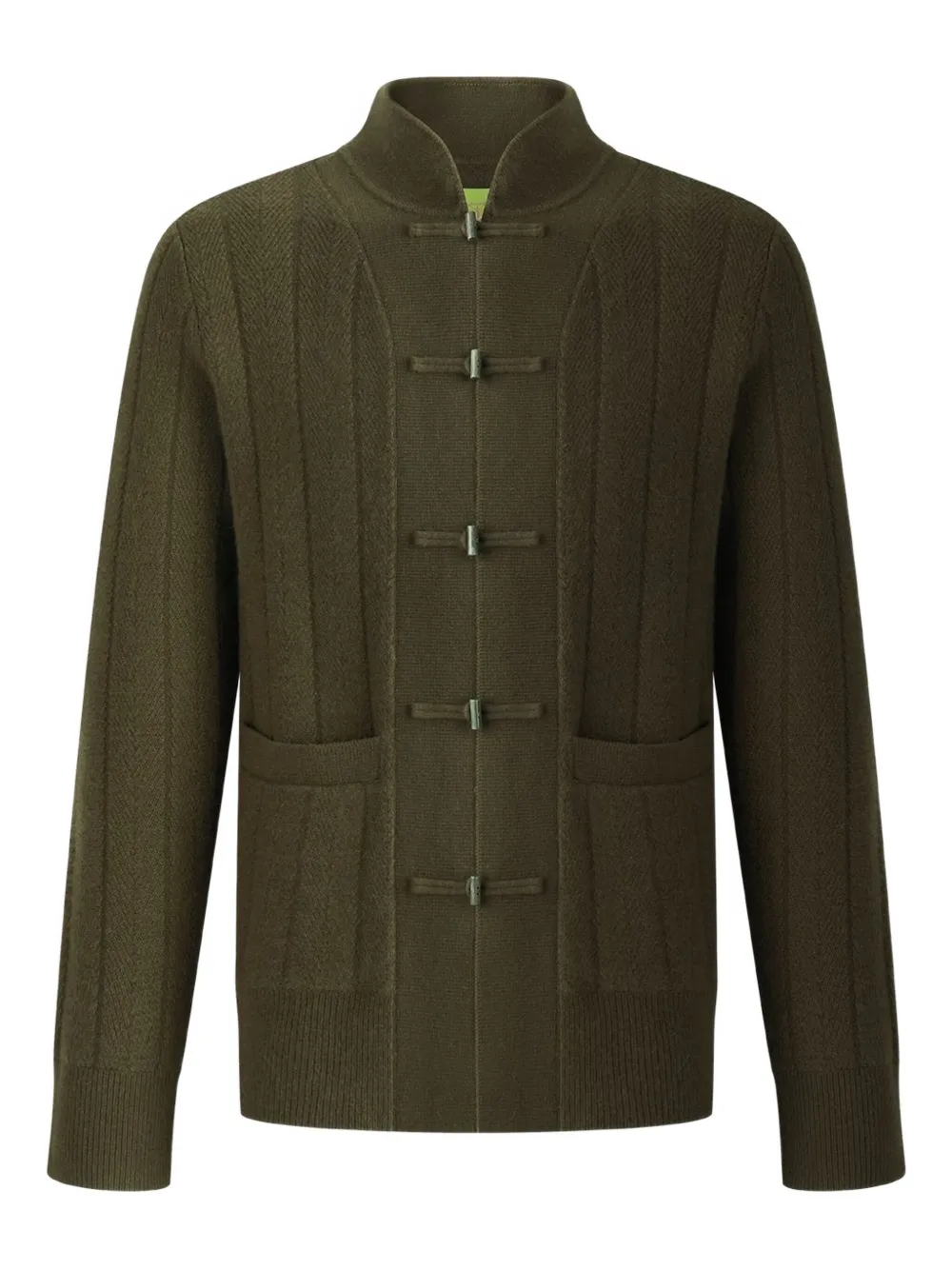 Shanghai Tang tang buttoned cardigan | Green | Image 1