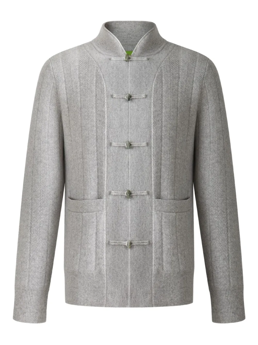 Shanghai Tang tang button cardigan | Grey | Image 1