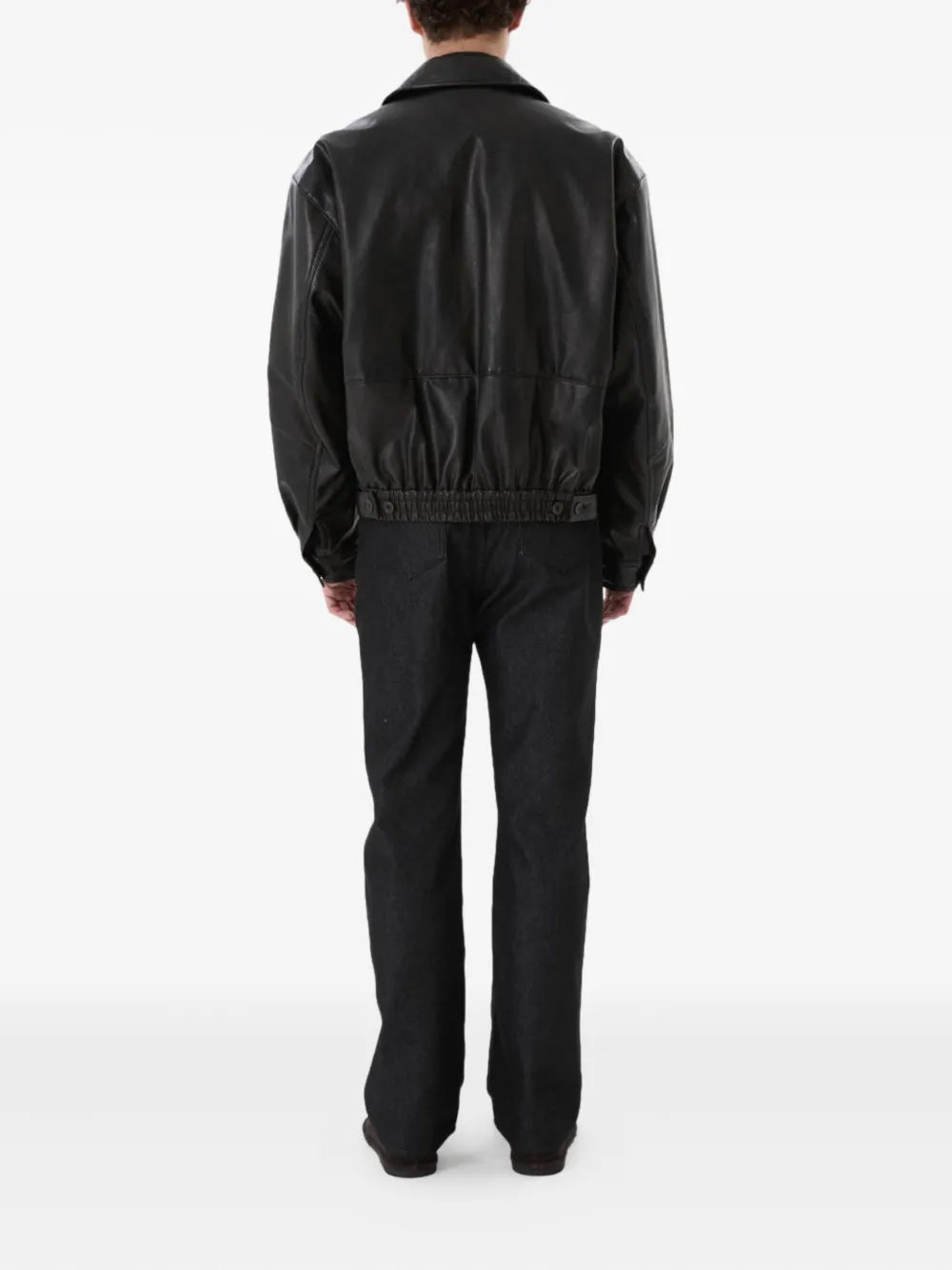 Amomento Zip-up Bomber Jacket In Black