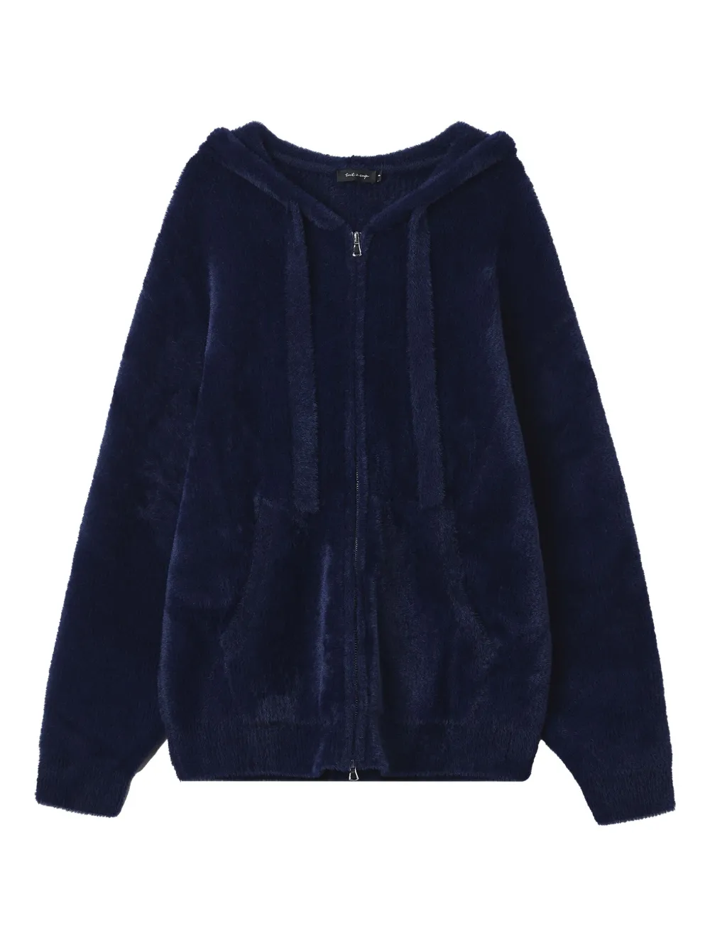 Tout A Coup Hooded Zip Cardigan In Animal Print
