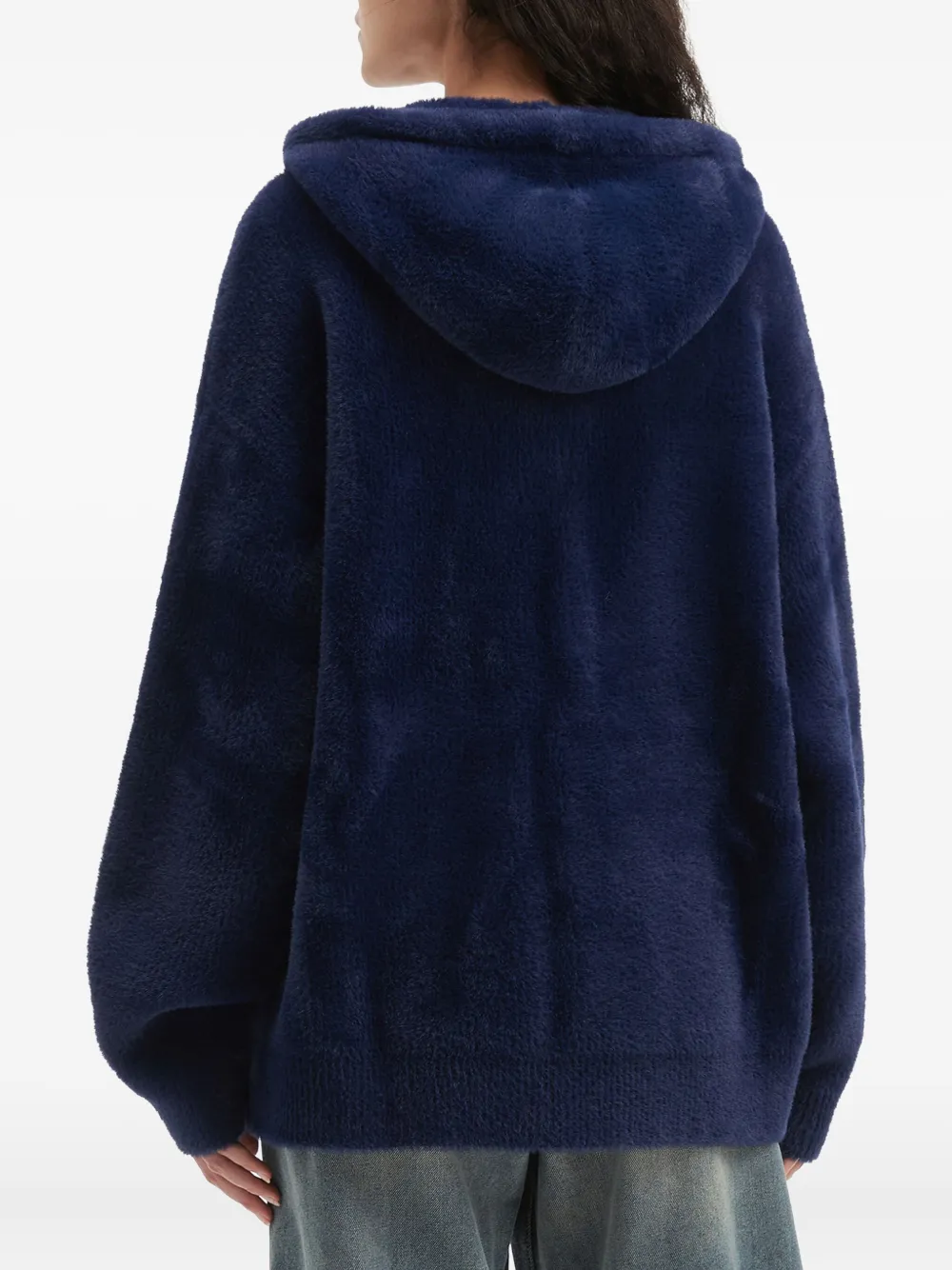 Tout A Coup Hooded Zip Cardigan In Animal Print