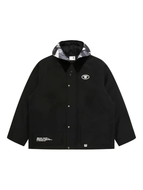 AAPE BY *A BATHING APE® camouflage-pattern hooded jacket