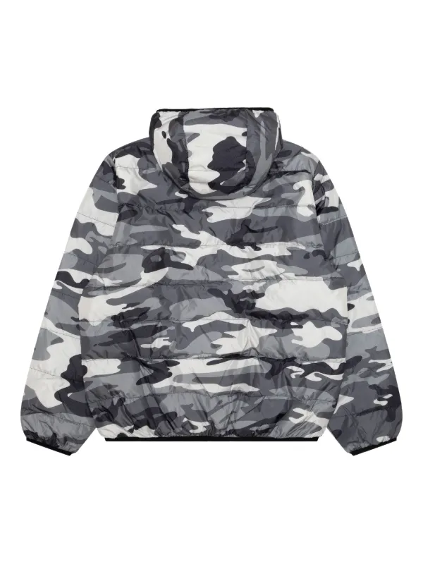 AAPE BY *A BATHING APE® camouflage-pattern Hooded Jacket | Black