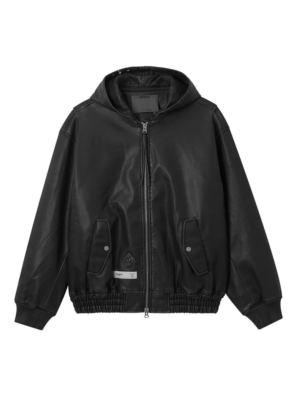 Musium Div. chaqueta con cremallera y capucha | negro | Image 1