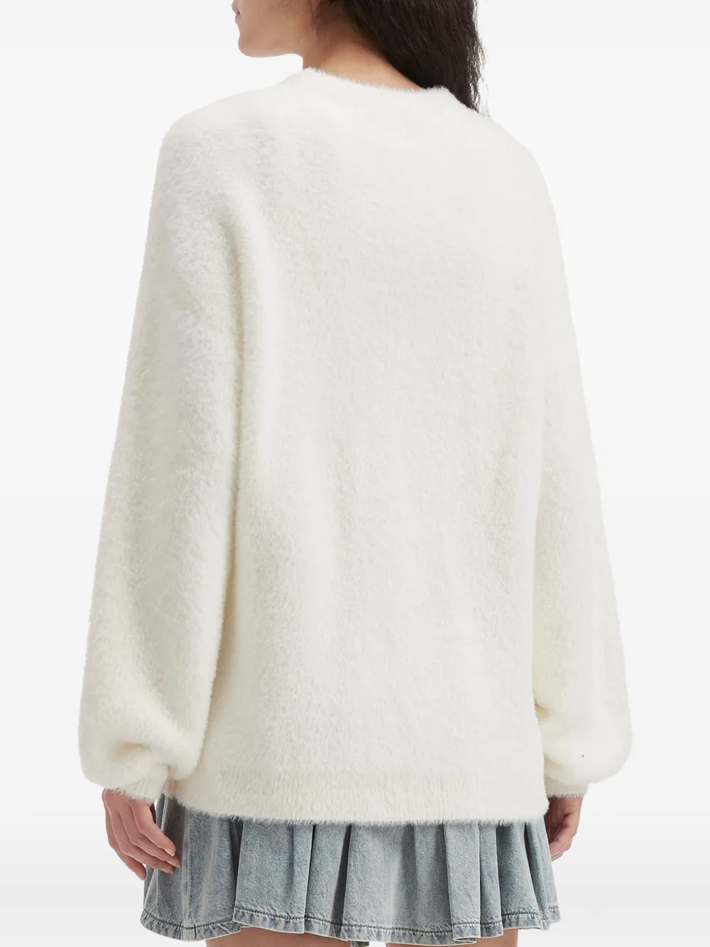B+ab Dog-graphic Sweater In White
