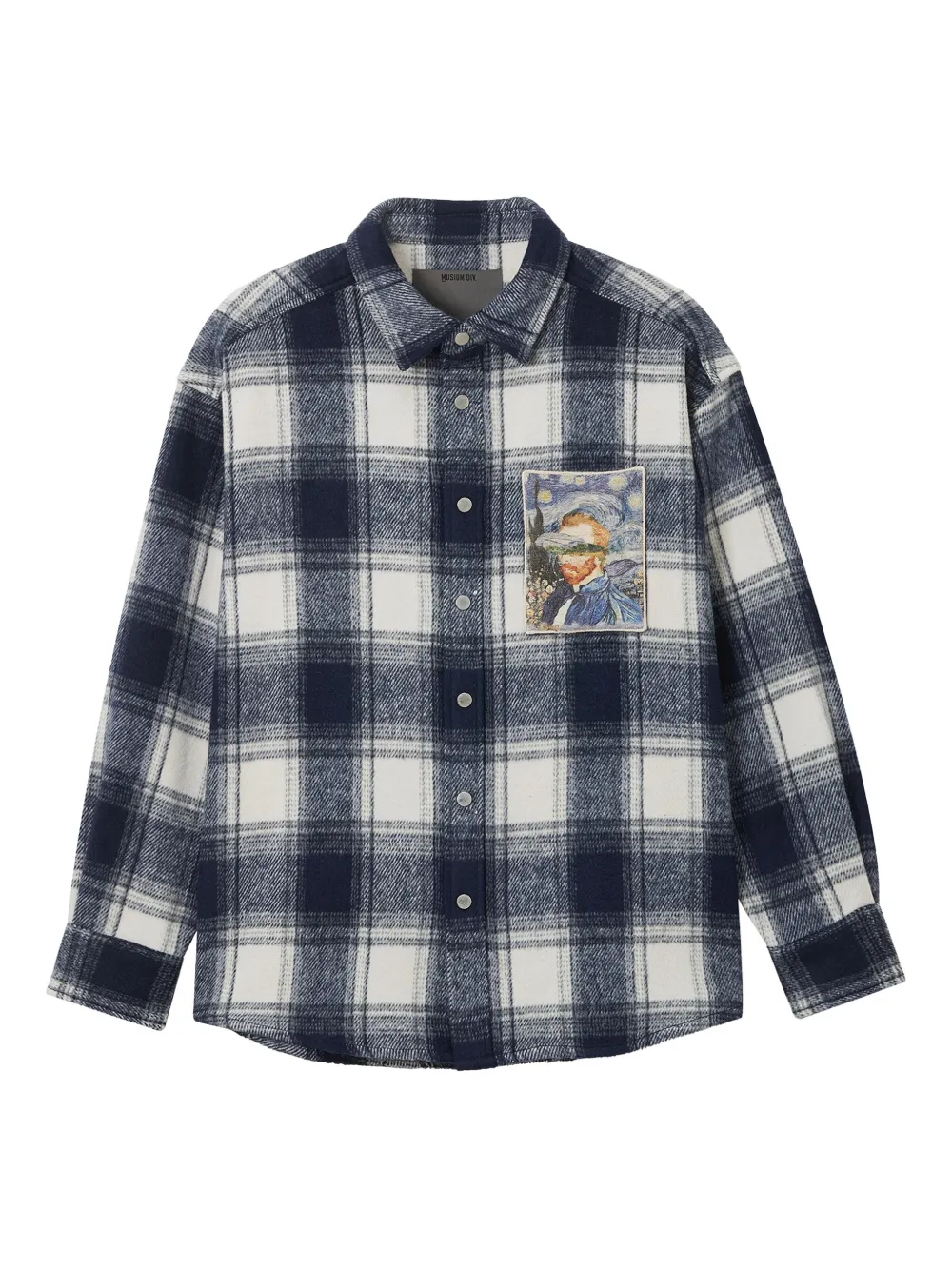 Musium Div. camisa a cuadros con parche | azul | Image 1