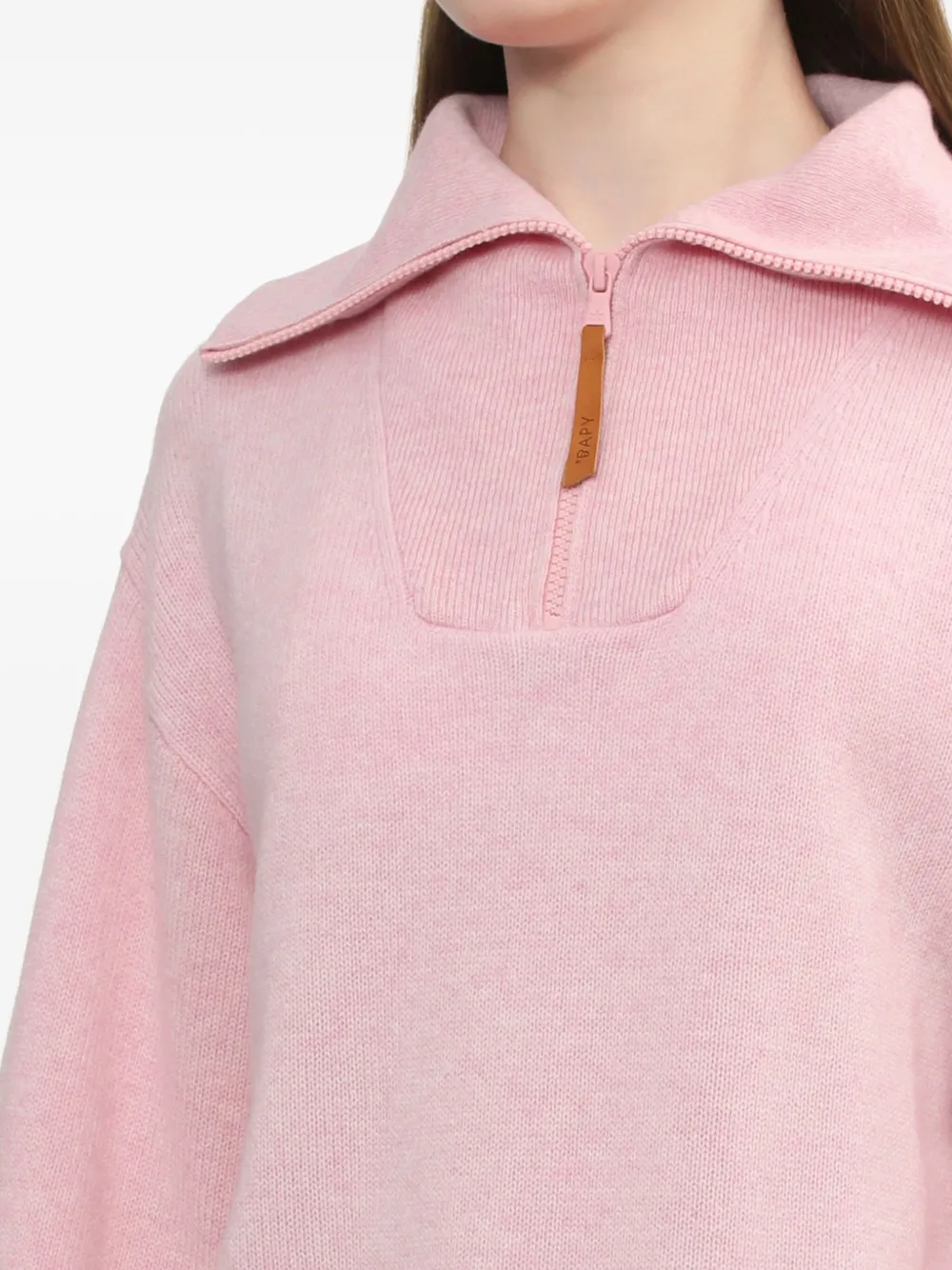 Bapy By *a Bathing Ape® Zip-collar Sweater In Pink