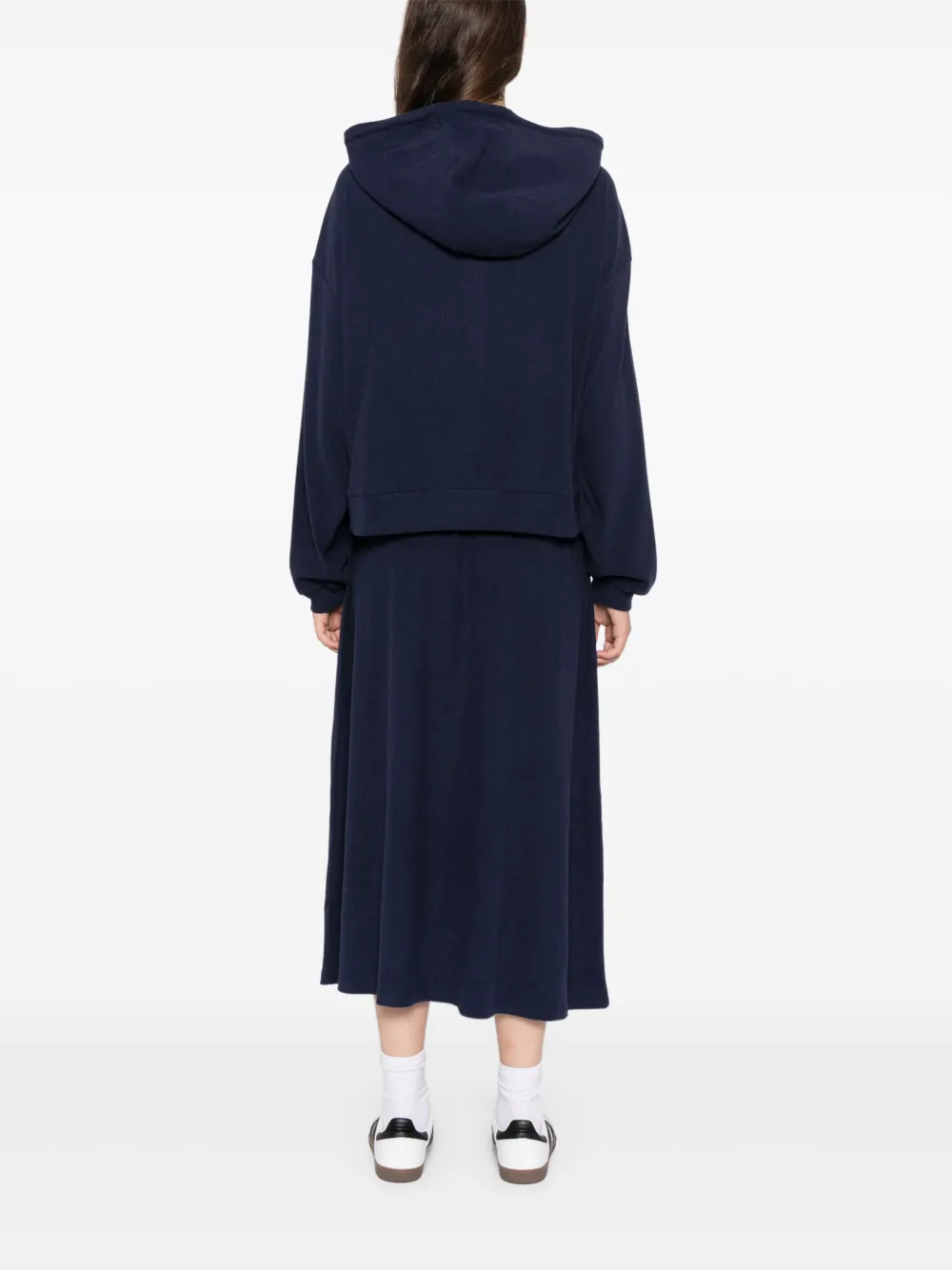 b+ab Geborsteld set met rok Zwart