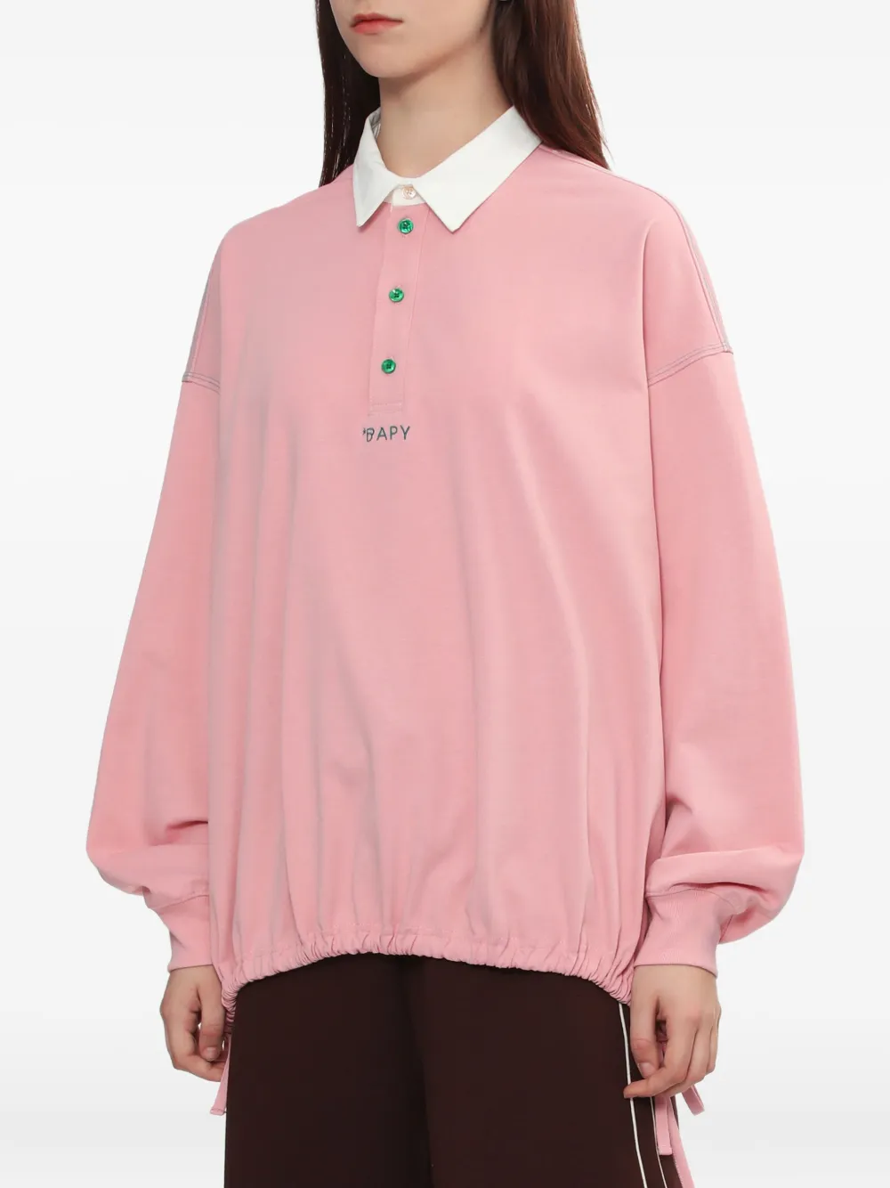 Bapy By *a Bathing Ape® Collared Drawstring Top In Pink
