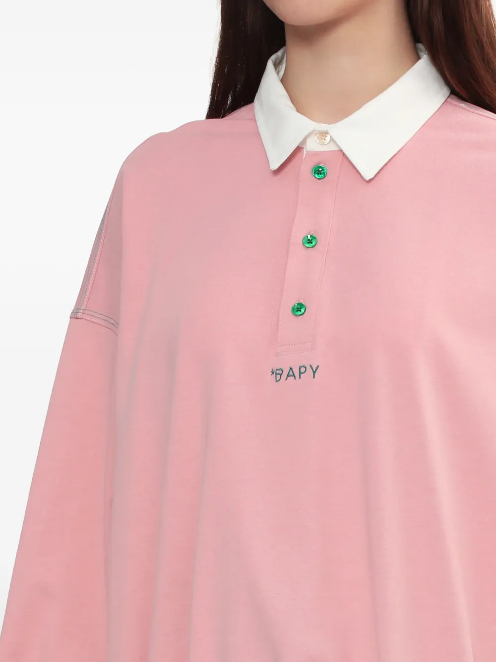 Bapy By *a Bathing Ape® Collared Drawstring Top In Pink