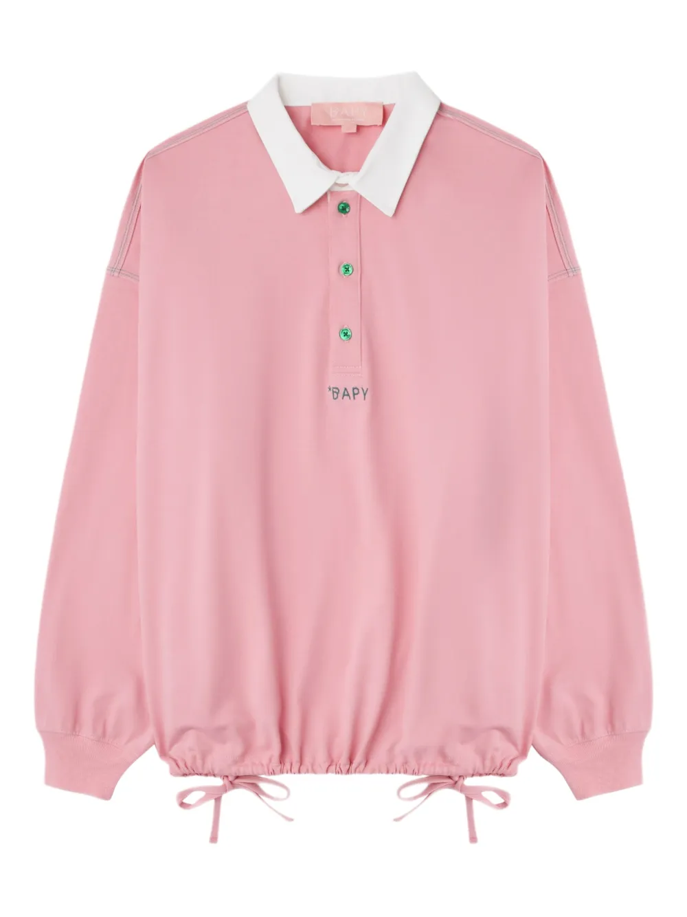 BAPY BY *A BATHING APE® collared drawstring top | Pink | Image 1