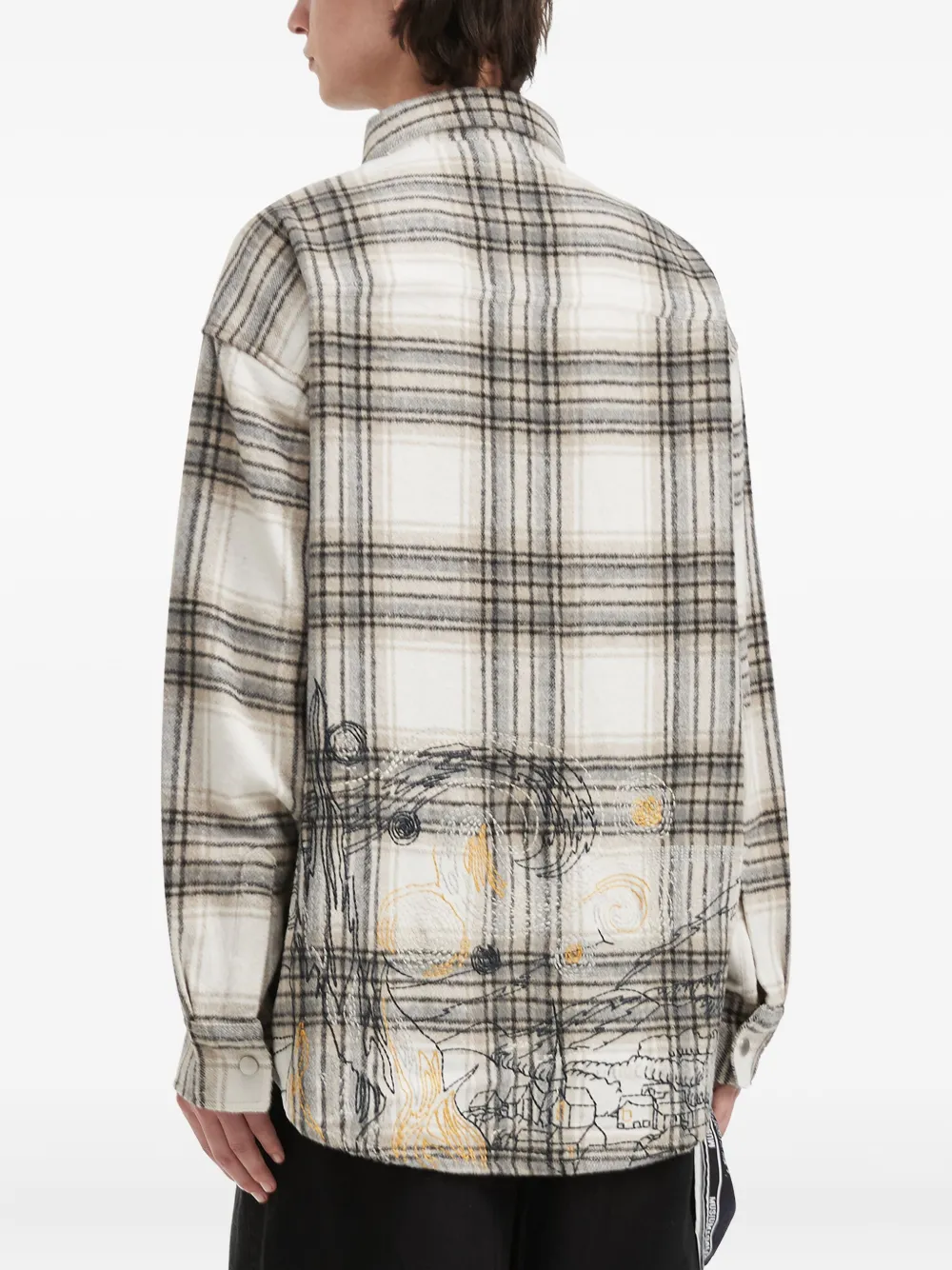 Musium Div. Plaid-pattern Patch Shirt In Multi