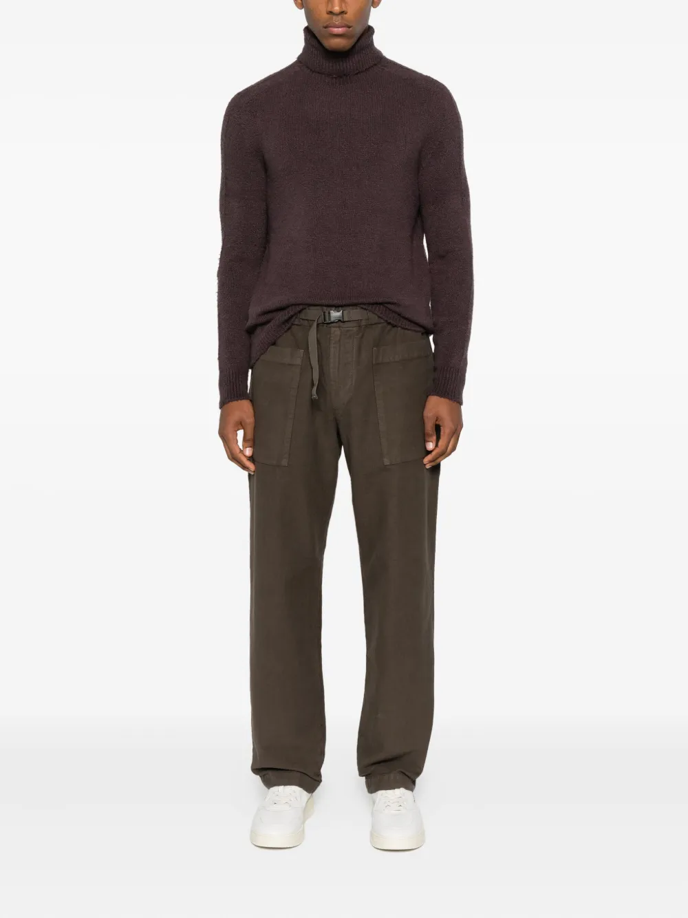 Original vintage style Broek met opgestikte zak - Bruin