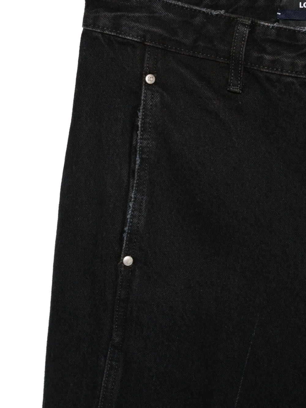 Low Classic Jeans met riemlussen Blauw