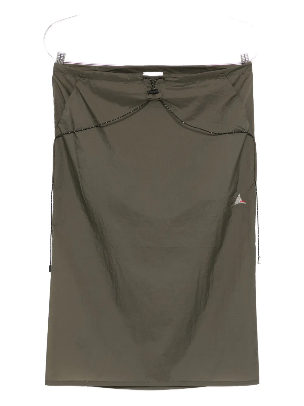 ROA drawstring-waist midi skirt | Green | Image 1