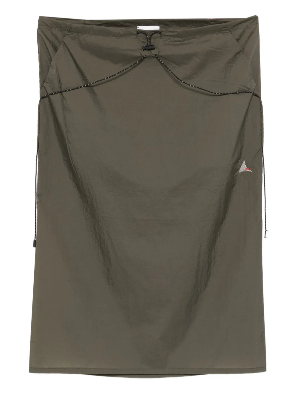 ROA drawstring-waist midi skirt | Green | Image 1