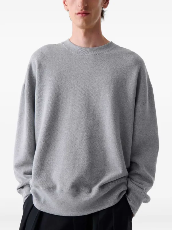 STUDIO NICHOLSON グレー クルーネック トレーナー スウェット Studio Nicholson crew-neck Sweater | Grey | FARFETCH