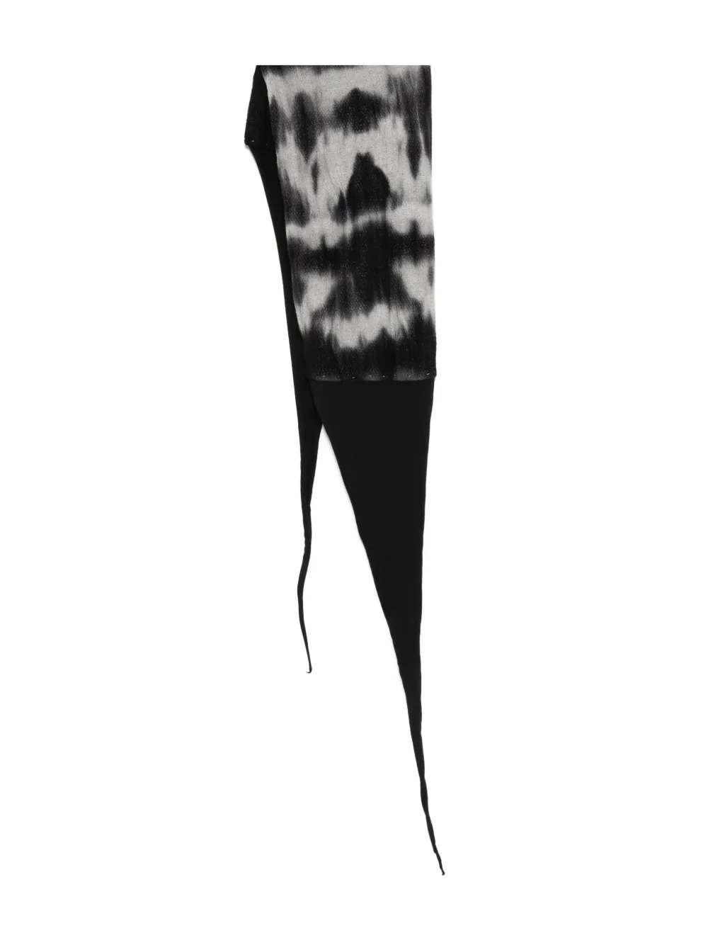 Layer Zero bufanda con estampado tie-dye | negro | Image 1