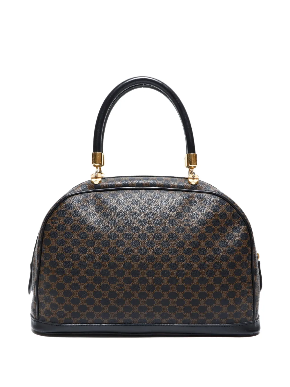 Pre-owned Celine 1990-2000s Macadam Top-handle Tote Bag In Black