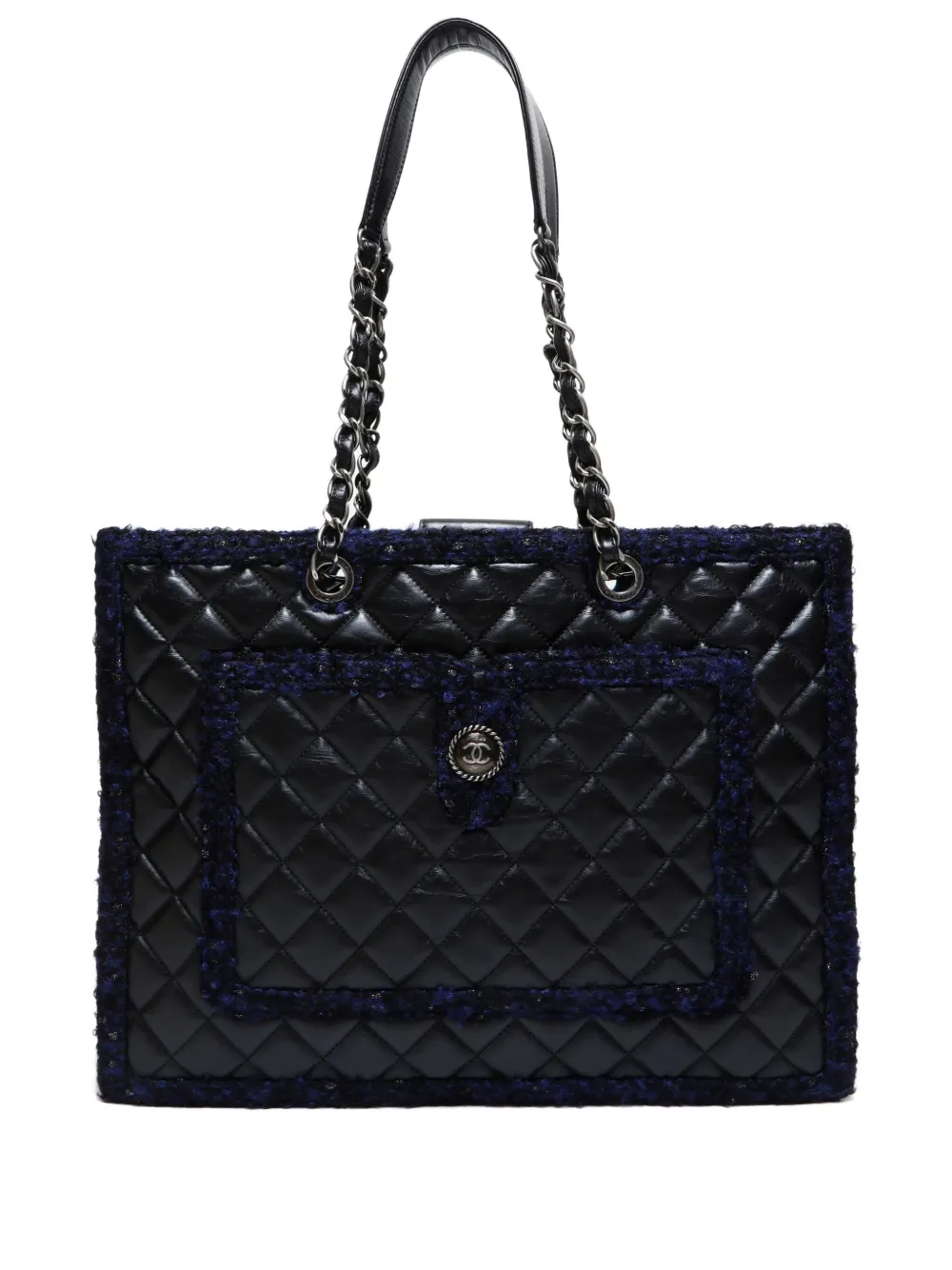 CHANEL Pre-Owned 2014-2015 マテラッセ ハンドバッグ - ブラック