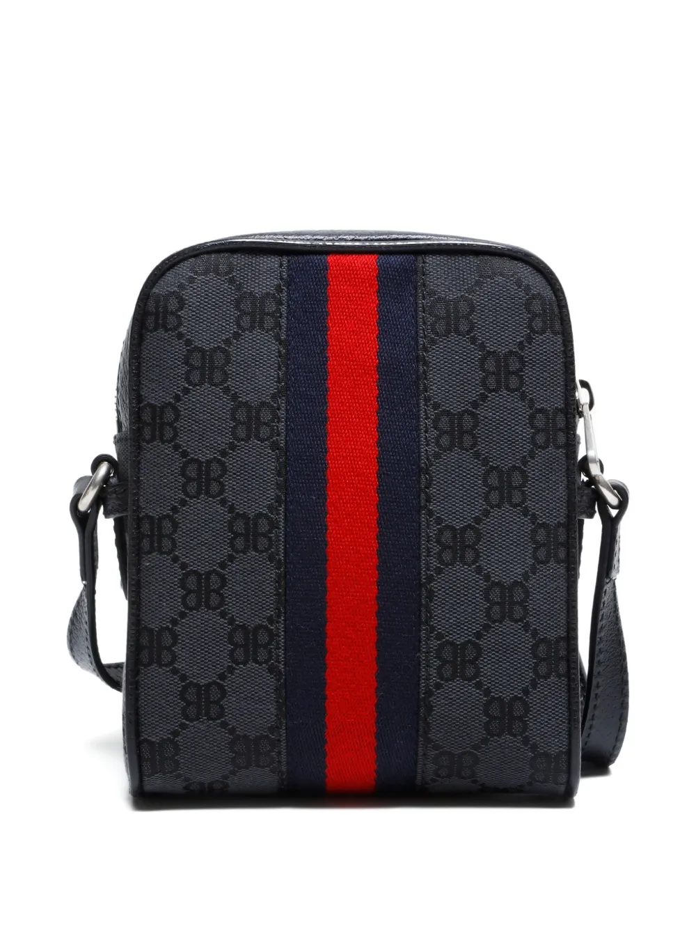 Pre-owned Balenciaga X Gucci 2022s The Hacker Project Shoulder Bag In Black