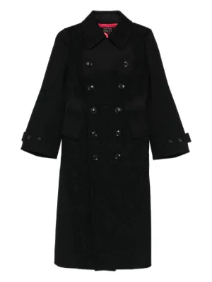 MSGM レオパード ダブルコート | ブラウン | FARFETCH JP