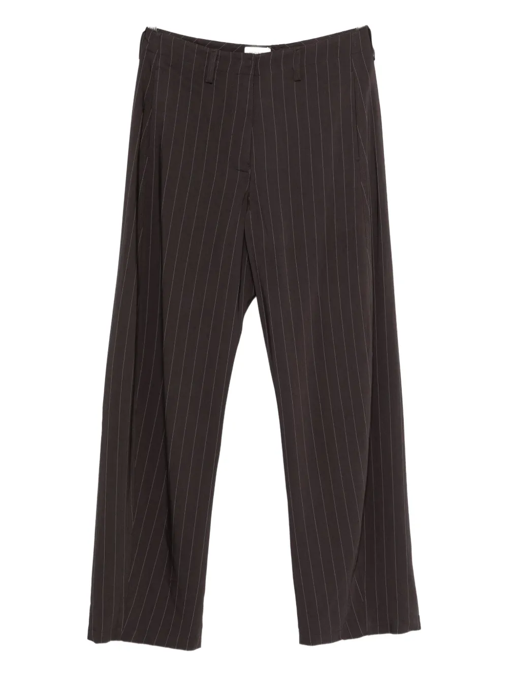 Magda Butrym Pinstripe Pants In Brown