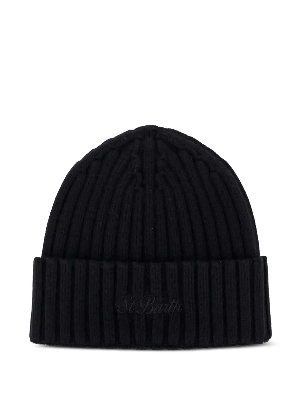 MC2 Saint Barth Wengen ribbed beanie | Black | Image 1
