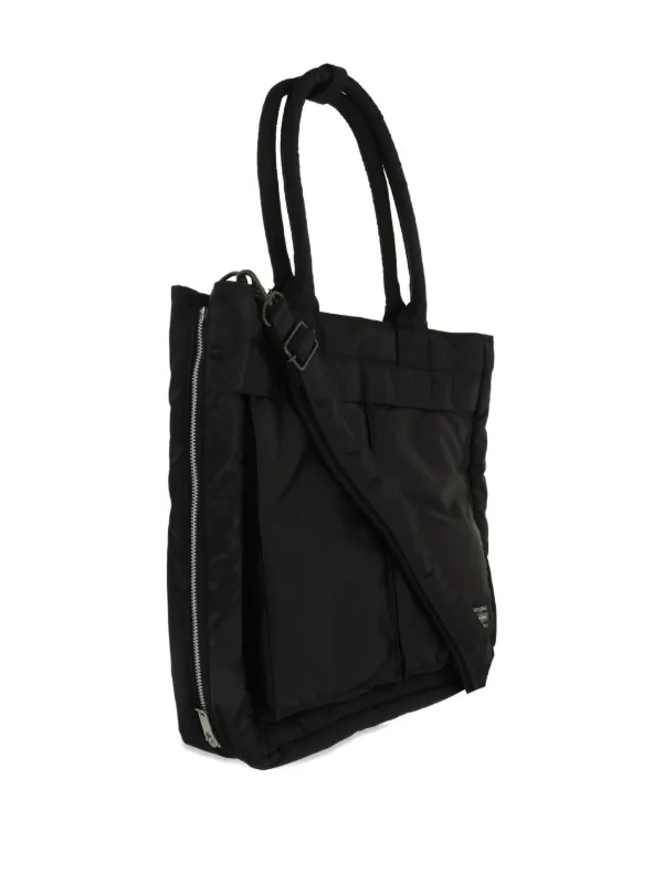 Porter-Yoshida & Co. Zip Pocket Tote Bag | Black | FARFETCH CA