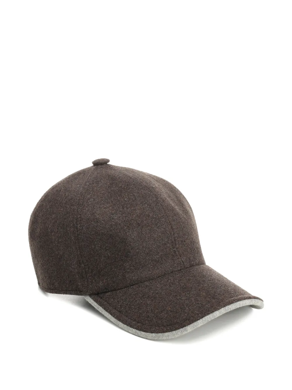 Barba Napoli Cashmere Baseball Cap In Brown