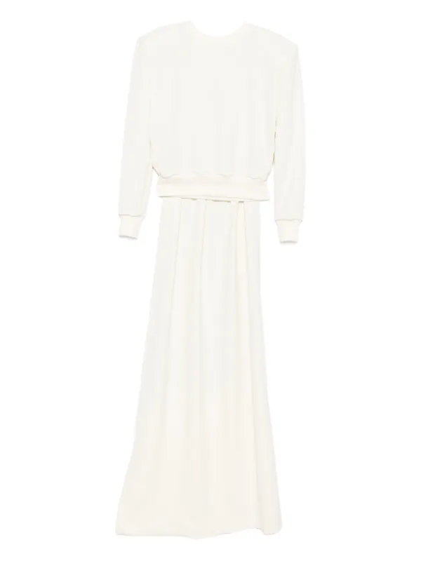 bcbgmaxazria black and white dress BCBGMAXAZRIA Evinna Geometric Jacquard Dress main image 1