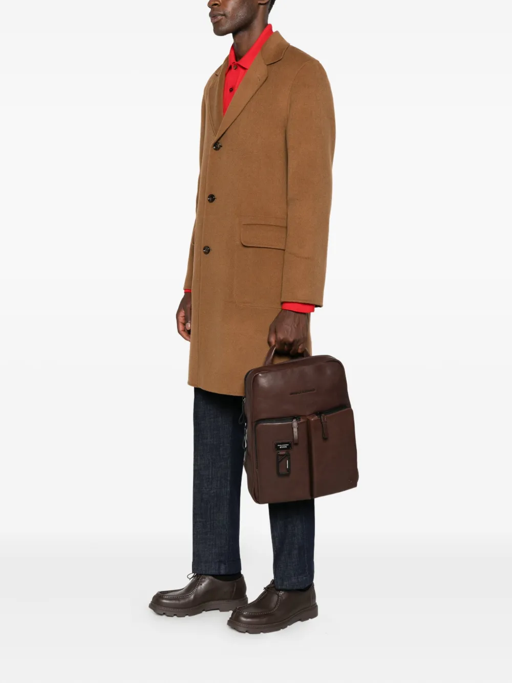 PIQUADRO mochila con placa del logo | Image 2