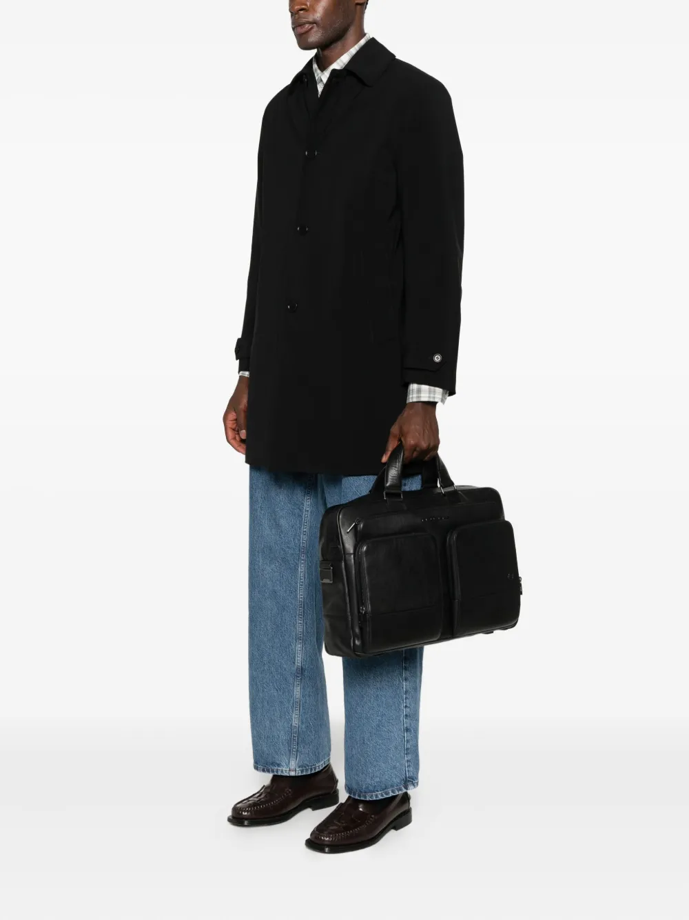 PIQUADRO logo-lettering briefcase | Image 2