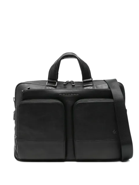 PIQUADRO logo-lettering briefcase