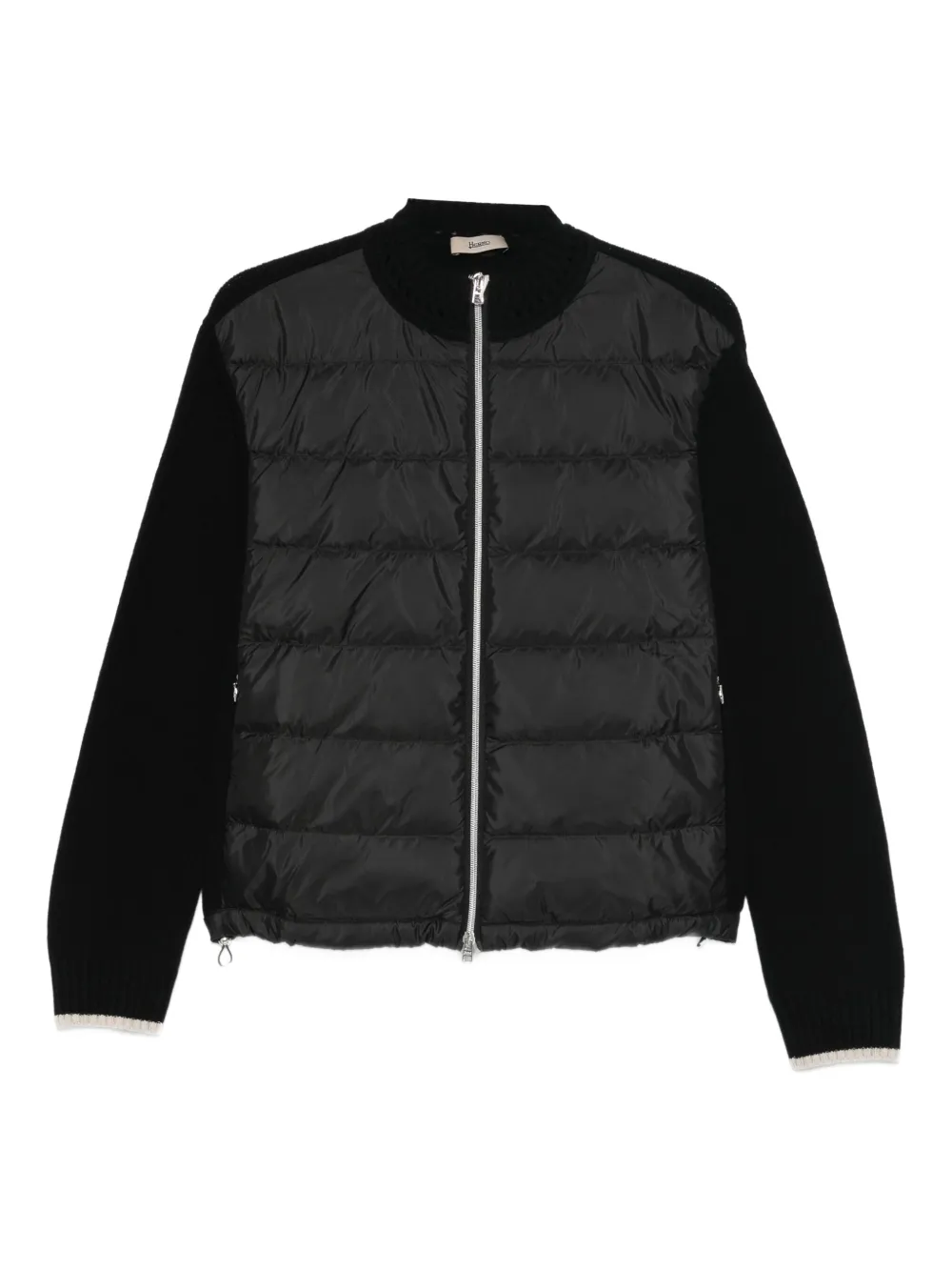 Herno cardigan zippé à design matelassé | noir | Image 1