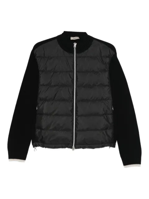 Herno padded zip cardigan