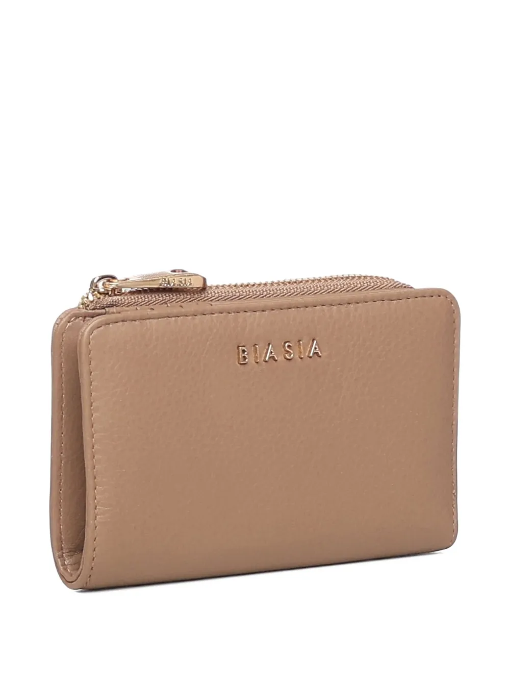 Biasia Leather Wallet With Logo In Pink