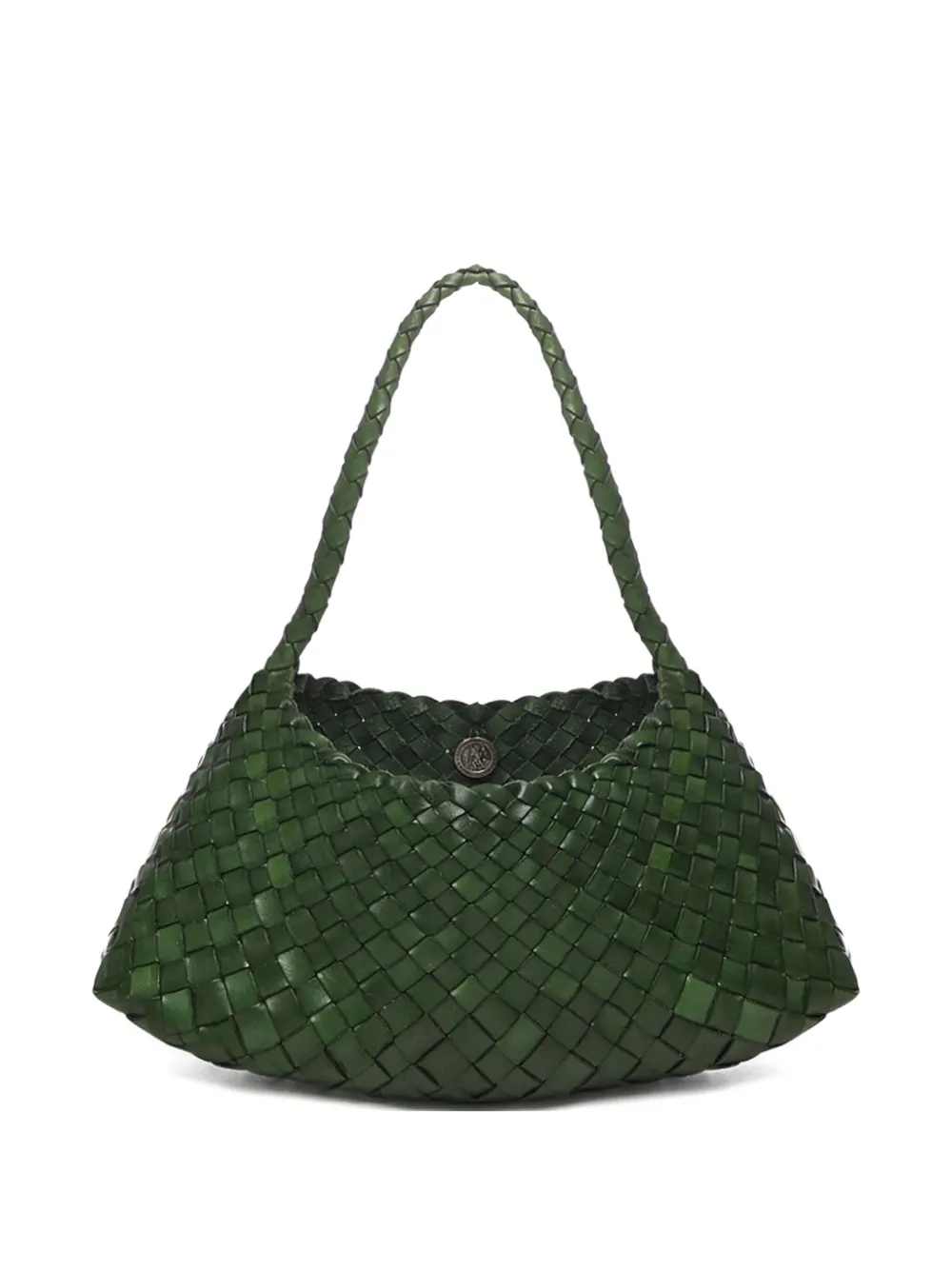 Dragon Diffusion Rosanna Woven Shoulder Bag In Green