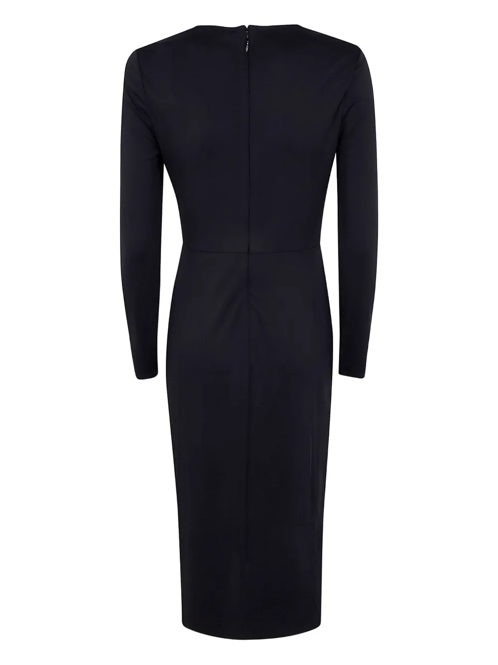 Lauren Ralph Lauren buckle-detail draped dress - Zwart